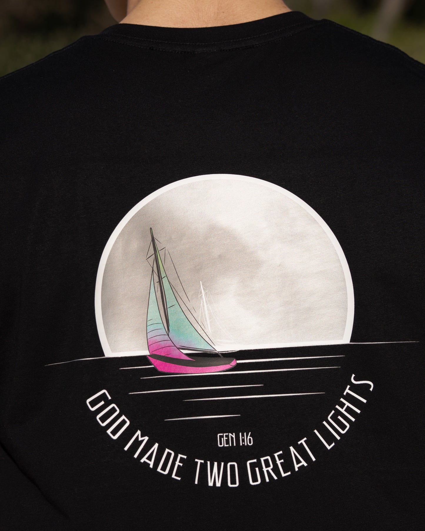 Moon Sailboat - Men's Tee