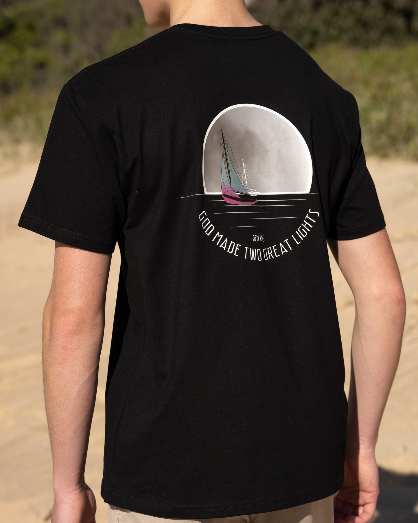 Moon Sailboat - Men's Tee